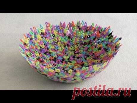 Тарелка из Бусин Термомозаики / Plate of HAMA Beads