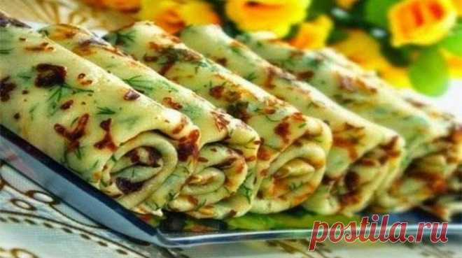 Низкокалорийные кабачковые блинчики | Вкусные рецепты