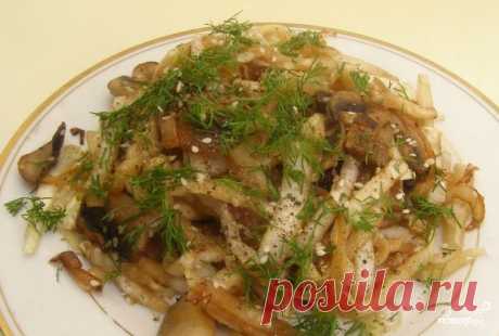 Салат с пекинской капустой и свежими грибами - пошаговый рецепт с фото на Повар.ру