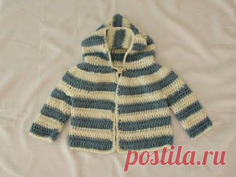 How to crochet an EASY children's sweater / hoodie / jacket