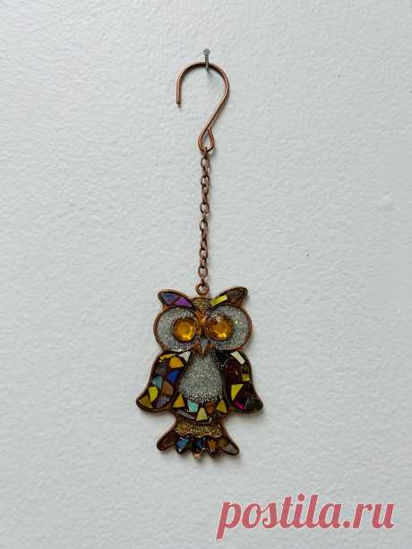 Búho, Blingthingzbylori, Molinete de viento, Búho atrapasol, Regalo para ella, Colgante de pared, Regalo para el hogar - Etsy Chile