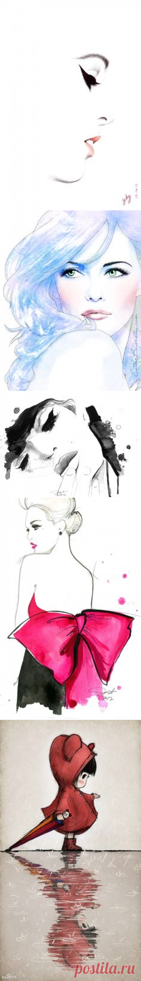 (204) Don't Forget Me, by Jessica Durrant #watercolor #noir #illustration | ART