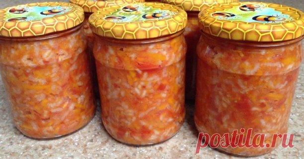 Cалат с рисом на зиму, который никогда не 