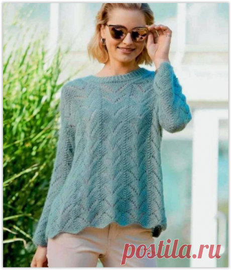 5 интересных вязаных пуловеров - описание и схемы вязания спицами