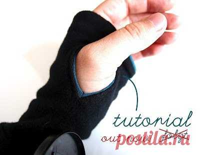 Обработка рукава с отверстием для пальца (Diy) Модная одежда и дизайн интерьера своими руками