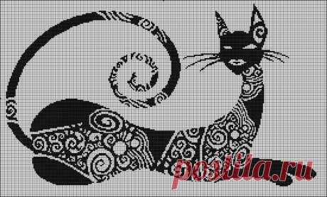Схемы "Котики и зайчики" для филейного вязания » Клубка.Нет - Все о вязании крючком