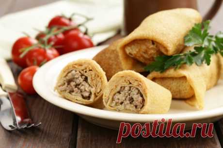 Как приготовить мясную начинку в блины полезные советы. - Салаты и закуски - Smak