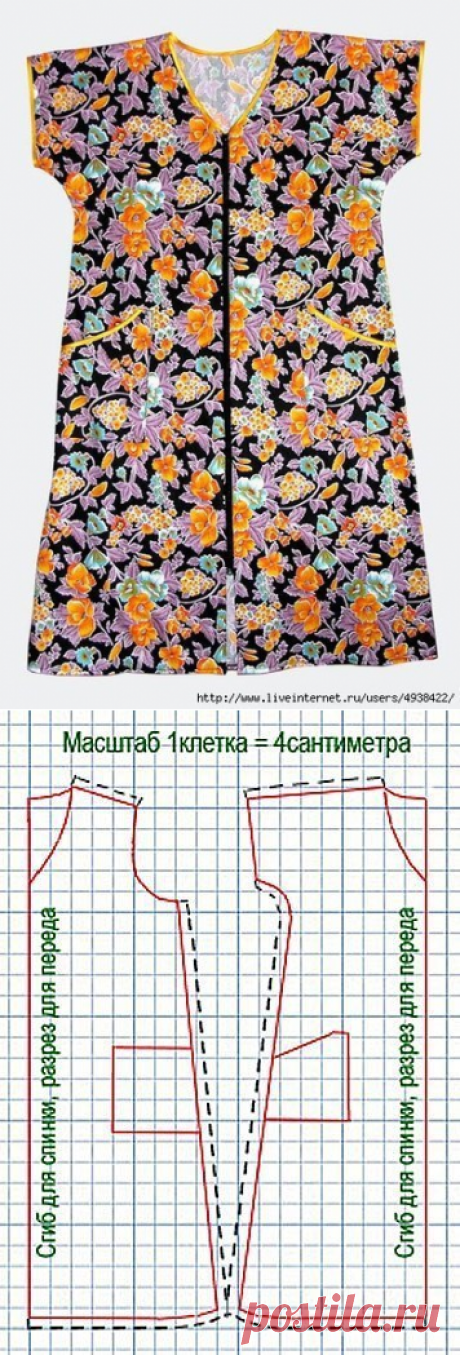 Шьем халат (Шитье и крой) – Журнал Вдохновение Рукодельницы