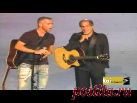 Adriano Celentano &amp; Eros Ramazzotti Il Ragazzo Della Via Gluck Rockpolitik 2005 - YouTube