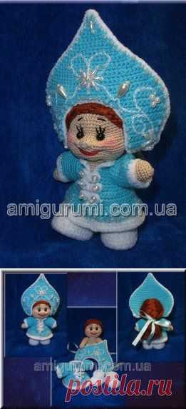 Наряд для Снегурочки крючком