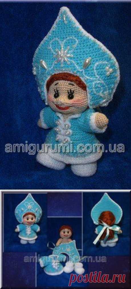 Наряд для Снегурочки крючком
