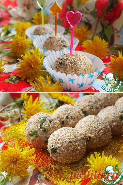Салатные шарики с печенью трески - кулинарный рецепт
