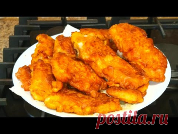 Я не устаю готовить РЫБУ по этому рецепту! Вкусно и просто! Сочная рыба в кляре!