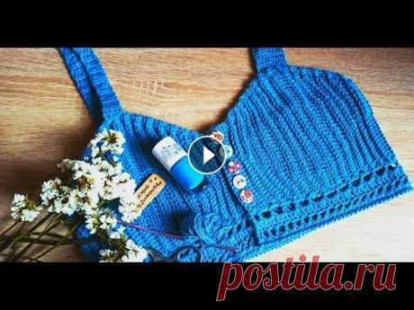 Кроп-топ базовый крючком. МК. 1 часть/Crochet Crop-top DIY. Part 1 Приглашаю вас связать кроп-топ крючком вместе со мной. МК 2 часть:...