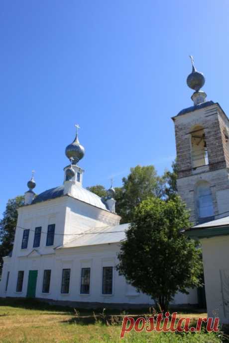 Церковь Казанской иконы Божией Матери, Георгиевское (Пестяковский район), фотография. общий вид в ландшафте