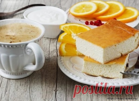 Творожная запеканка без сахара, муки и манки
