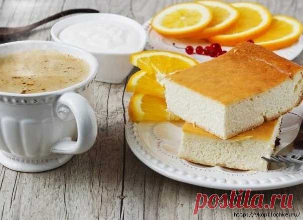 Творожная запеканка без сахара, муки и манки
