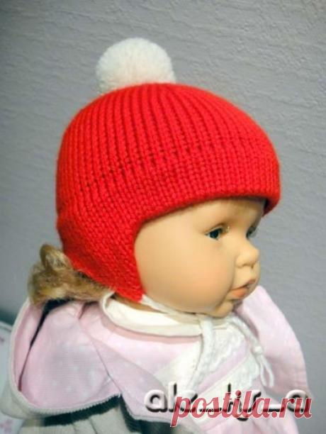 Вязаная шапочка с ушками от ale_ks_a. Мастер-класс по вязанию