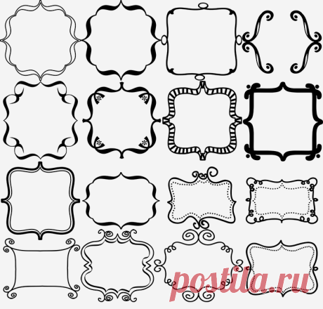 Фигурные рамки, файлы CSH и PNG