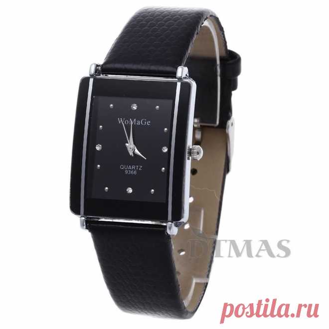 Мода кожа женщины Леди спортивные Кварцевые наручные часы аналоговые подарок Новый черный | eBay