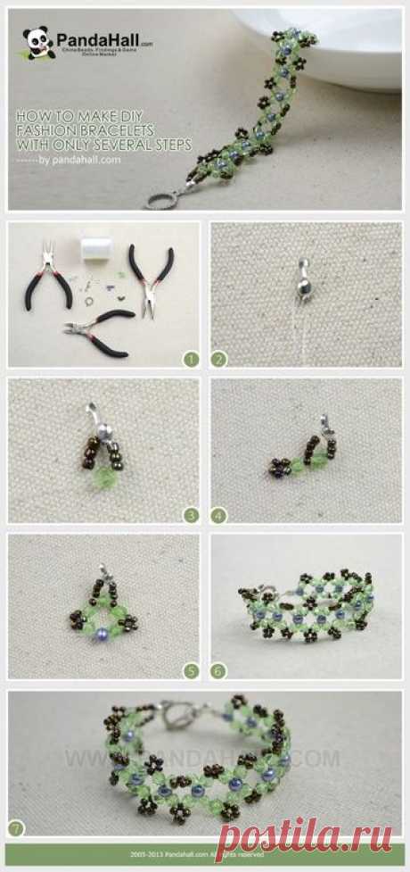 (1) DIY dainty bracelet. | Bling...bling...handmade jewelry