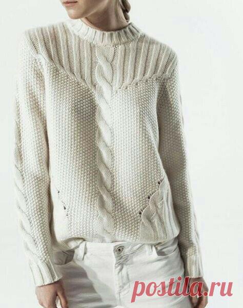 Лучший джемпер для весны вяжем по фото | Lenasana Вязание | Яндекс Дзен