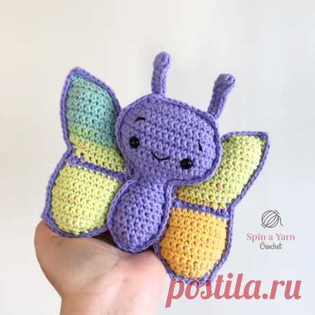 Butterfly Amigurumi Free Crochet Pattern • Spin a Yarn Crochet