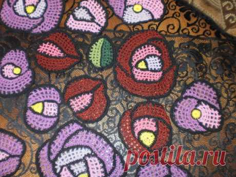 Летняя туника по мотивам "Розы Макинтош"