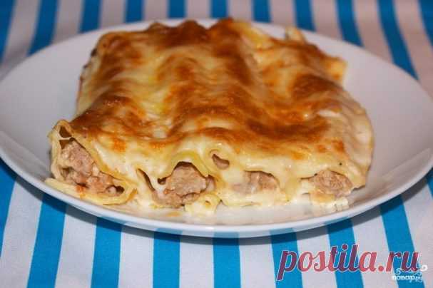 Каннеллони с фаршем под соусом бешамель - пошаговый рецепт с фото на Повар.ру