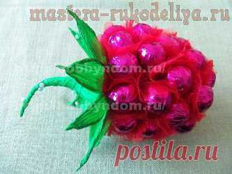 букеты из конфет: Малинка