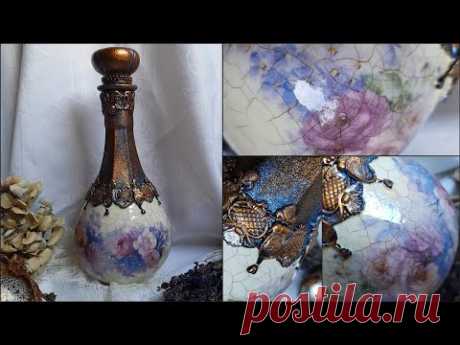 Decorating glass ♡♡♡Decoupage tutorial