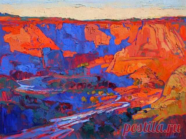 В стиле пленэрной живописи. Erin Hanson