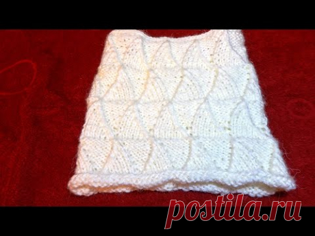 Как связать детский снуд. Шарф хомут на ребенка спицами