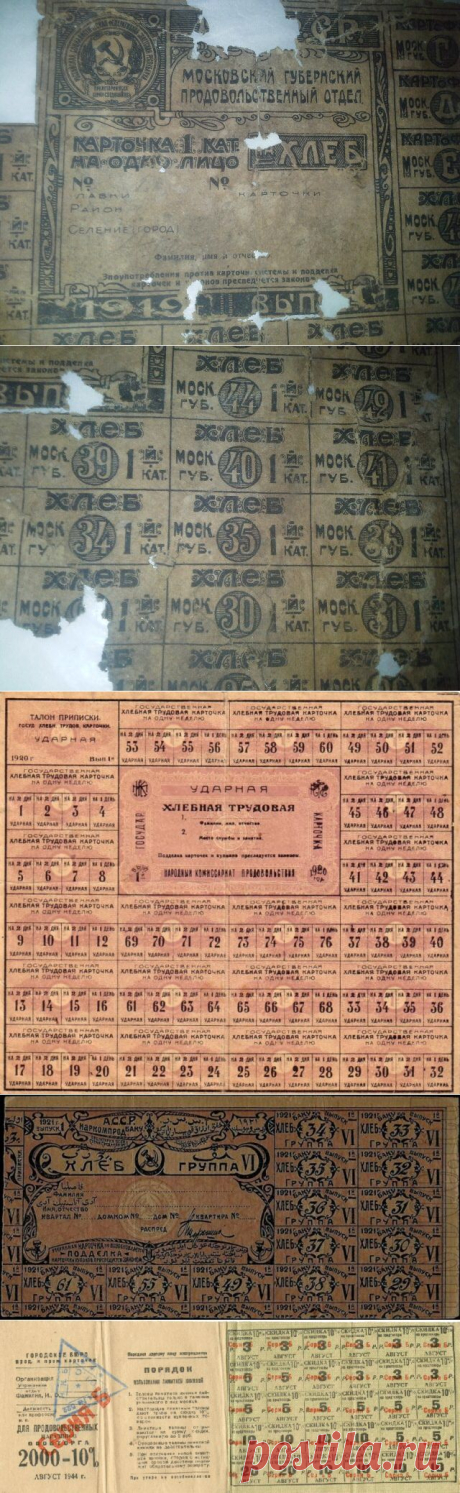 Карточки и талоны / Назад в СССР / Back in USSR