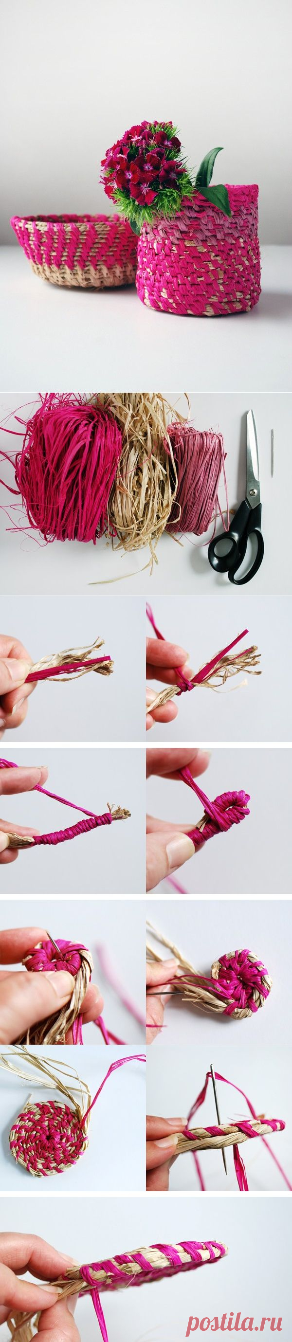 Корзинки из соломки
