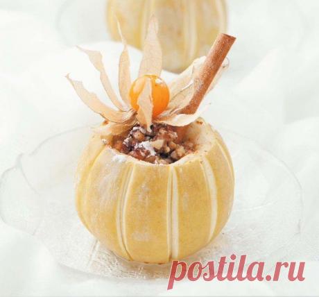 Яблоки, запеченные с орехами, корицей и медом - rastimul.com.ua