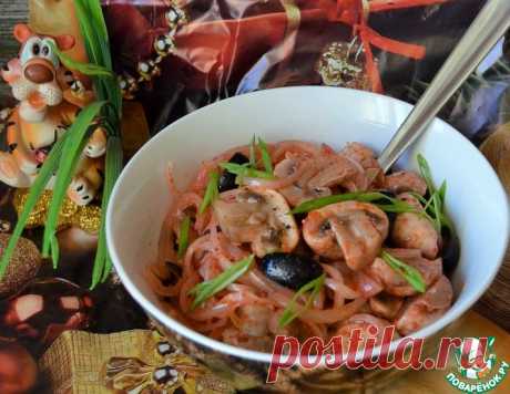Маринованные шампиньоны с маслинами – кулинарный рецепт