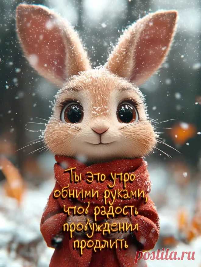 Открытка доброе утро поздняя осень