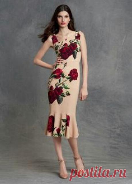 платье с крупными красными розами - Поиск в Google