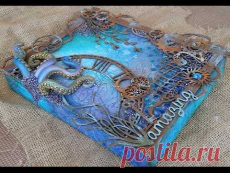 Octopus Mixed Media Tutorial by Gabrielle