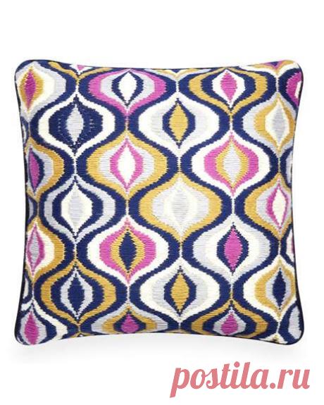 Джонатан Адлер лаванды Уорт-Авеню Подушка Барджелло и соответствующие элементы