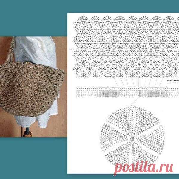 Пляжные сумки крючком: 10 схем и идей ~ Свое рукоделие