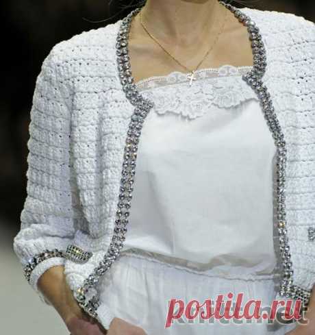 Белоснежный вязаный комплект от Dolce &amp; Gabbana — Рукоделие