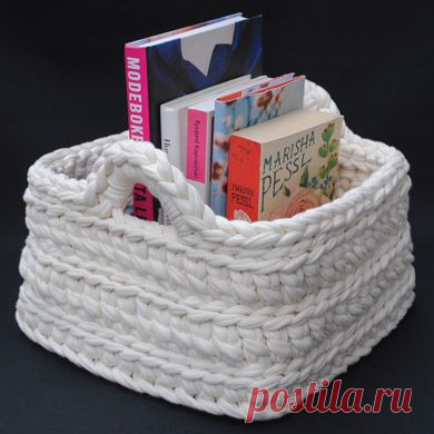 Корзинки крючком - Эфария Корзинки связанные крючком для разных мелочей источник