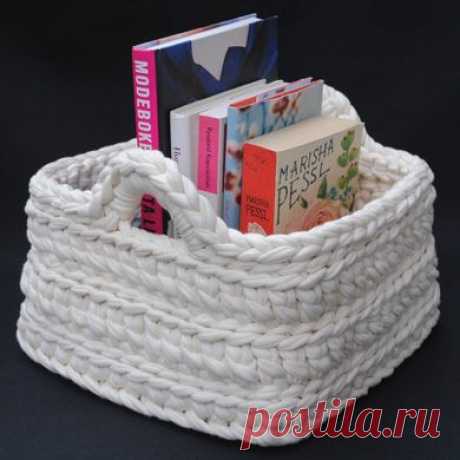 Корзинки крючком - Эфария Корзинки связанные крючком для разных мелочей источник