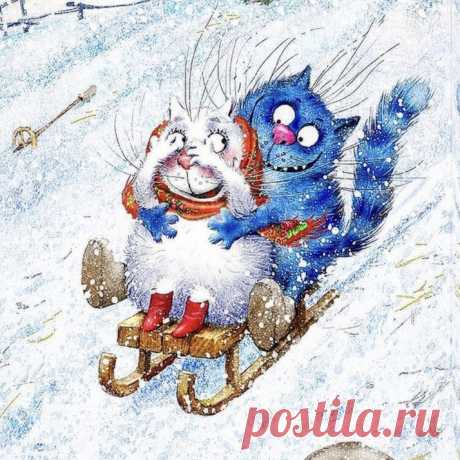 Художница Ирина Зенюк родилась и живет в городе Минске. По образованию Ирина Зенюк - архитектор, но по призванию и профессии -  художник-иллюстратор. Как говорит сама Ирина, работает она в технике &quot;котизм&quot;, и ее работы уже очаровали тысячи людей по всему миру. Наслаждайтесь синими котиками по ссылке здесь --&gt;