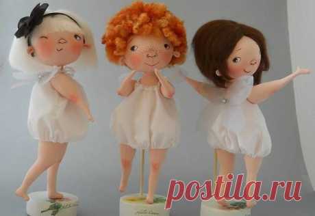Patrones de muñecas trillizas en tela - Patrones gratis