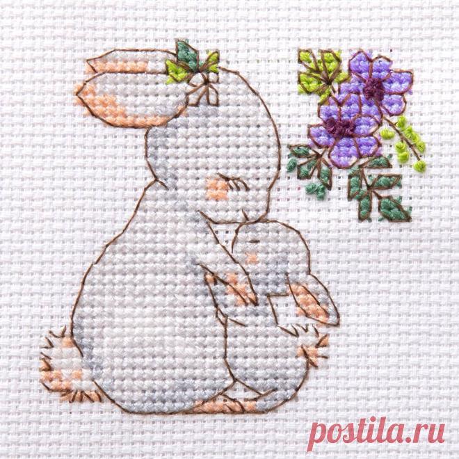 Rabbit Cross Stitch Kit 7.6Cm X 7.6Cm | Hobbycraft