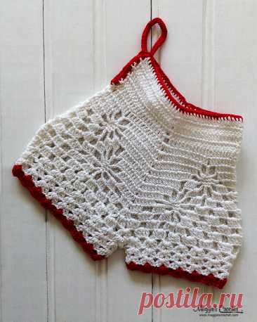 Vintage Crochet Bloomer Potholders - Maggie's Crochet Blog
