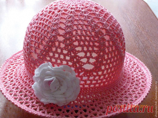 Вязание крючком летней шляпы с полями для девочек и женщин